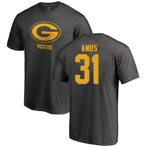 Men Green Bay Packers Ash #31 Amos Adrian One Color Nike NFL T Shirt